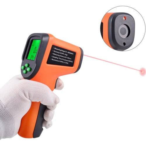 FOSHIO Car Motorcycle Digital Tachometer Non-Contact Photoelectric Speed Measurement Wind Power Gauge RPM Speedometer Instrument