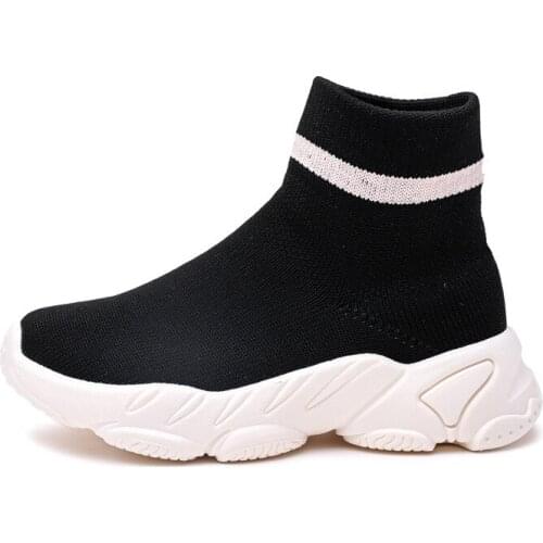 Childrens Knitted Boys And Girls Sports Socks Shoes кроссовки детские 2021 New Spring And Autumn Trend Small Kids Sneakers