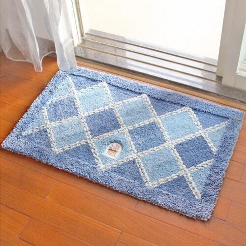 The household floor mat carpet household floor mat household bathroom mat to enter the door of the door to absorb water mat