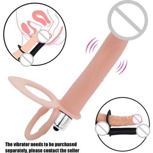 Erotic Dildo Bullet Vibrator Double Penetration Anal Dildo Strapon Big Penis Toy For Erotic Adult Vibrator Sex Toys For Woman