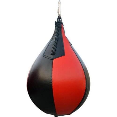 PU Pear Boxing Bag Hanging Speed Balls Hanging Punching Bag Muay Thai Sandbag Gym MMA Fitness Sports Equipment Training