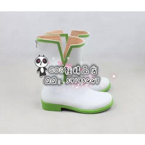 Hoozuki no Reitetsu Hakutaku White Short Medium Cosplay Shoes Boots X002