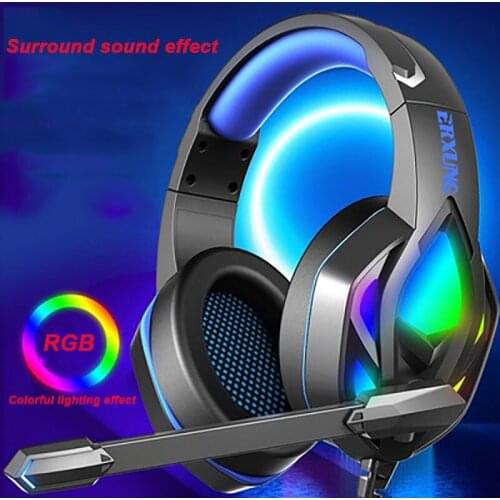 MS Game Headphones Gaming Headsets Bass Stereo Over-Head Earphone PC Laptop Microphone Wired Headset For Computer PS4 Xbox