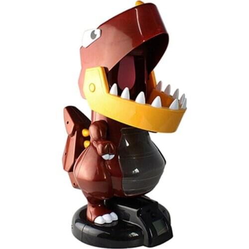 Dinosaur Shooting Toy for Kids Foam Balls Electronic Practice Indoor Activity Gifts Scoring Grasping Sensory Vision