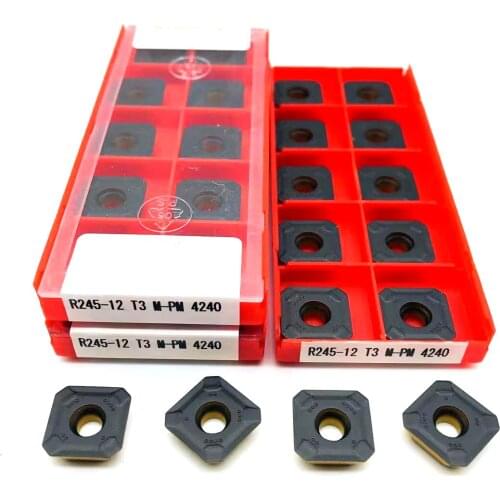 R245-12T3M PM 4240 Internal Turning Tool CNC Lathe Cutting Tool Carbide Insert Metal Turning Tool R245 12T3 Pin Milling Insert