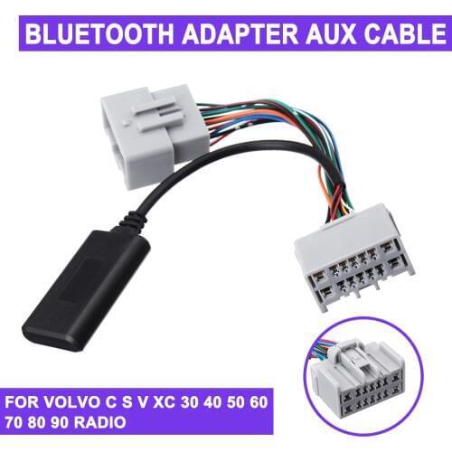 For VOLVO C S V XC 30 40 50 60 70 80 90 Car bluetooth Aux Adapter Cable Radio For bluetooth aux CarsElectronics Accessories