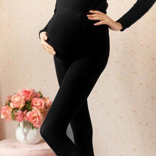Black/Nude 120D Women Pregnant Maternity Tights Hosiery Solid Stockings Pantyhose