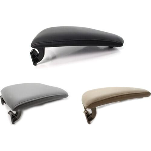 Leather Center Console Armrest Cover Lid For BMW E90 E91 E92 3 Series 318 320 323 325 328 2005-2012 Car Accessories Black Beige