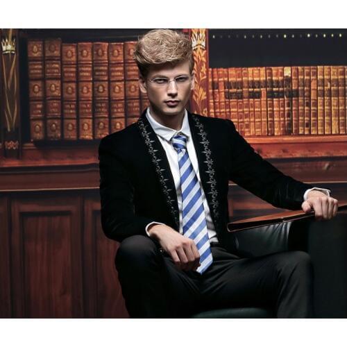 FanZhuan free shipping new male mens fashion casual business gentleman long-sleeved Slim suit blazer jacket 14033 embroidery