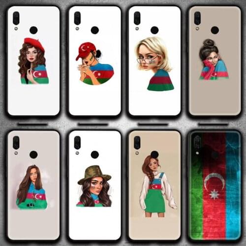 Azerbaijan buta flag fashion girl Phone Case for Huawei Y6P Y8S Y8P Y5II Y5 Y6 2019 P Smart Prime Pro