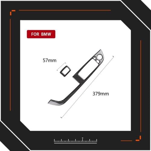 2PCs for BMW E89/Z4 Carbon Fiber Window Lift Control Panel Decorative Stickers Car Interior Modification Accessories Stickers