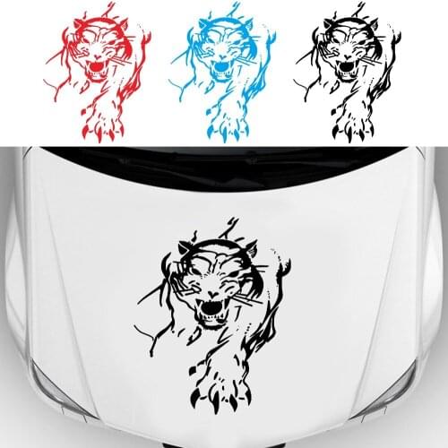 Down the mountain tiger totem car sticker tiger interesting decoration car hood car stickers car accessories cover a side door