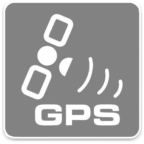 New Funny White and Grey GPS Simple Car Sticker Rearview Mirror Car Decals Vinyl Motorcycle Decals Decal PVC 11cm*11cm