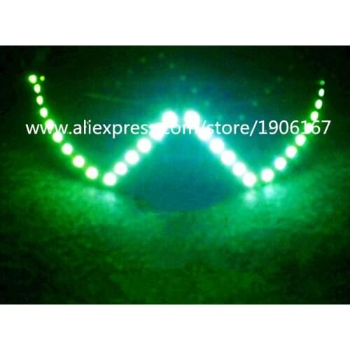 Party Eyewear LED Luminous Flashing Growing Lighting Light Up Bar DJ Christmas Halloween Glasses Led Masquerade Glasses