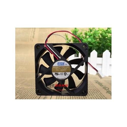 Wholesale: AVC 70*70*15 C7015T12MY 12V 0.2A 7 cm three wire speed double ball fan CPU fan