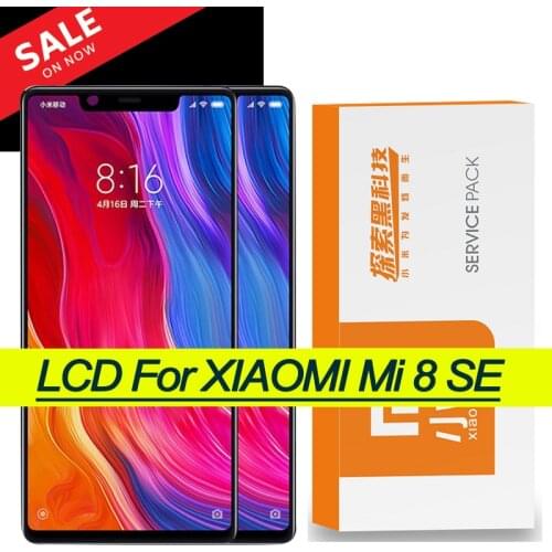 Original 5.88" AMOLED Display for Xiaomi Mi8 SE Mi 8 SE MI8SE LCD Screen Display Touch Screen Digitizer for Mi 8SE Repair Parts