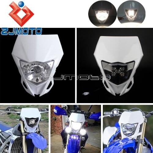 Motorcycle Headlight Head Lamp LED Lighting Enduro Dual Sport H4 Headlight Fairing For Yamaha YZ YZF WR250F WR450F WR250R WR450R