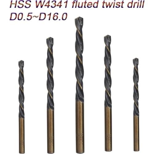 Twist Drill Bits HSS 4143 Various Size Drilling Bit Cast Iron Steel Alumunim Wood Plastic Drilling Cutter D2-D16mm