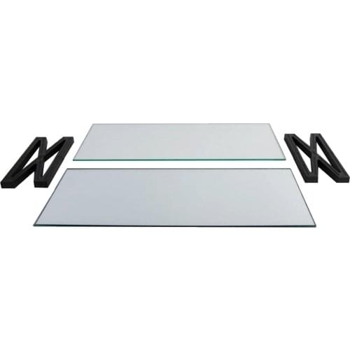 Heavy Duty Transparent Glass Display Stand Holder Countertop Case for 1:18 Model Cars Diecast Model Action Figures