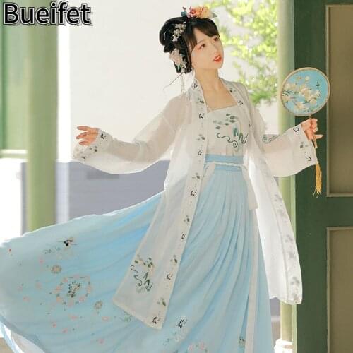 Ancient Traditional Hanfu Folk Dress Women Han Dynasty Princess Dance Dress Vintage Tang Suit Chinese Style Cosplay Hanfu Cloth