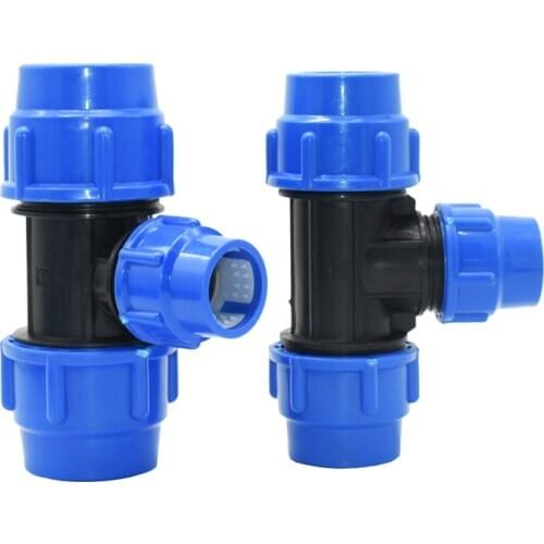 20/25/32/40/50mm PVC PE Tube Tee Connector Water Splitter DN15 DN20 DN25 DN32 DN40 Reducing Tee Pipe T-Shaped Joints 1pcs