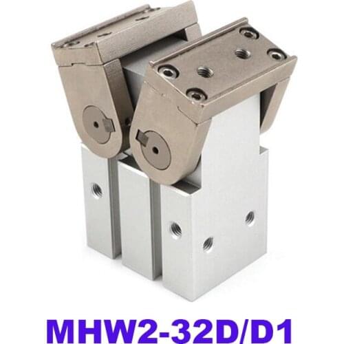 180 Degree Angular Type Air Gripper Rack & Pinion Type MHW2-32D Flat fingers MHW2-32D1 Right angle type fingers tapped mount
