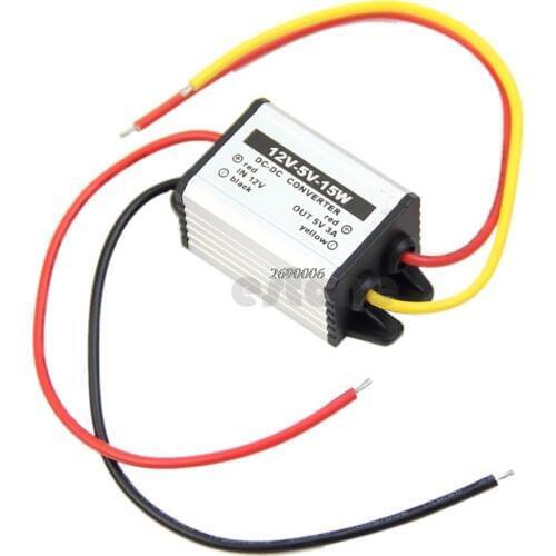 Waterproof DC to DC buck Converter 12V to 5V 15W Power Supply Module