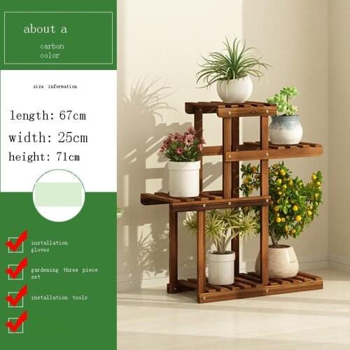 Urbano Madera Suporte Flores Rak Bunga Indoor Plant Jardin For Estanteria Escalera Balcony Shelf Dekoration Outdoor Flower Stand