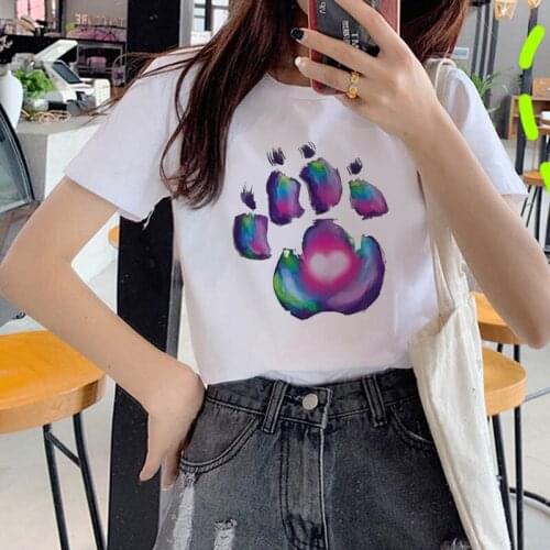Women T Shirt Art Oil Painting Print New Cute Female T-shirt Casual Harajuku Tshirt Funny Ulzzang Grunge