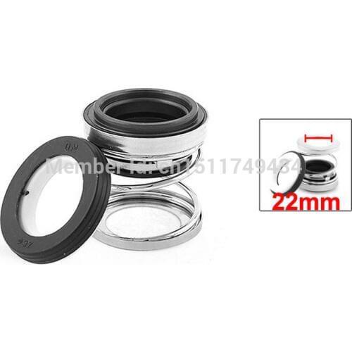 22mm Diameter Coil Spring Rubber Bellow Mechanical Seal for Pumps 2pcs