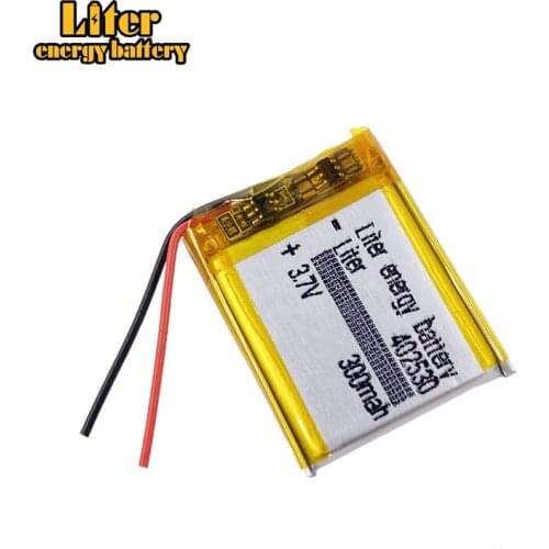 3.7V 300mAH 402530 Polymer lithium ion / Li-ion battery for Smart Watch TOY,POWER BANK,GPS,mp3,mp4,MP5 GPS Bluetooth speaker