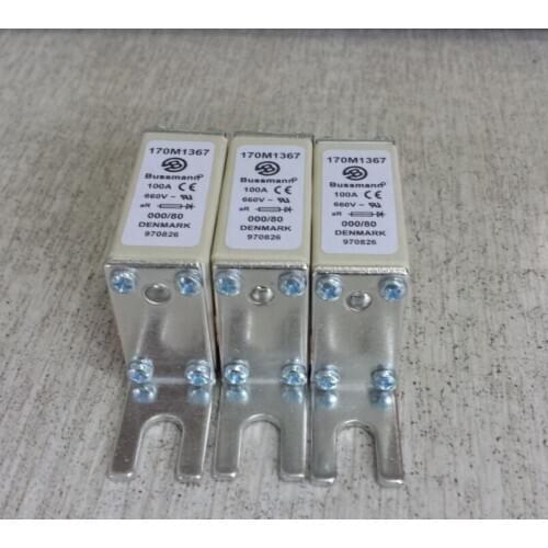 3pcs Bussmann Fuses 170M1367 100A 690V New original power fuse for protect circuit