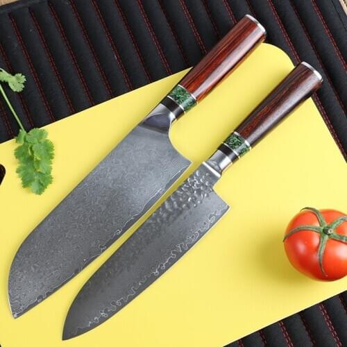 Green thorn Damascus knife chef knife Japanese kitchen knife Damascus vg10 67 stainless steel knife super sharp kitchen knife