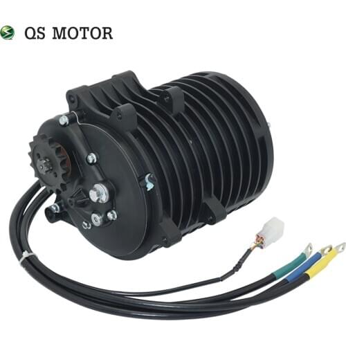 QSMOTOR 138 3000W V3 70H 5500W Max Continuous 72V 100KPH Mid Drive Motor For Electric Motorcycle