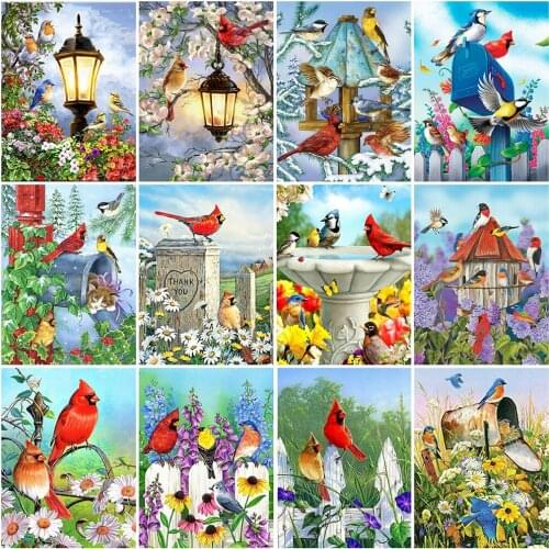 Evershine 5D DIY Diamond Embroidery Bird And Flower Cross Stitch Full Square Diamond Painting Animal Mosaic Sale Rhinestones Art