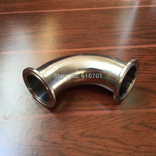 38MM 1-1/2" 1.5" Sanitary Ferrule Elbow 90 Degree Pipe Fitting SS304 Tri Clamp