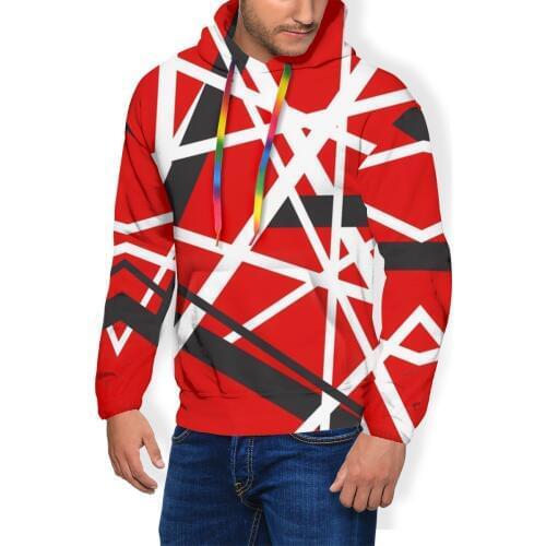Van Halen Hoodie EVH 5150 STRIPES Hoodies Popular Polyester Pullover Hoodie Streetwear Mens Over Size Hoodies