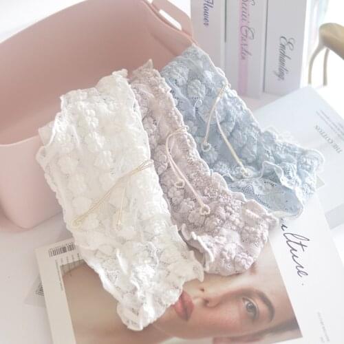 Candy Color Ice Silk Cream Sexy Mesh Womens Underwear Solid Cute Sweet Breathable Girl Panties Seamless Transparent Briefs