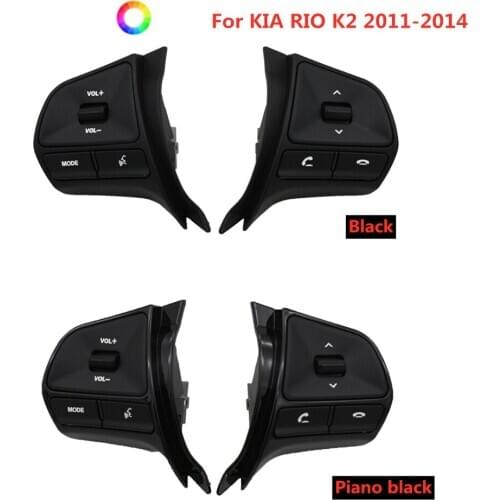 7 colors switch freely Multifunctional steering wheel control button Audio phone volume switch For KIA RIO K2 2011-2014