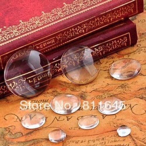 20MM Round Flat Back clear Crystal glass Cabochon,Top quality;cabochon;clear glass title;sold as 100pcs per package