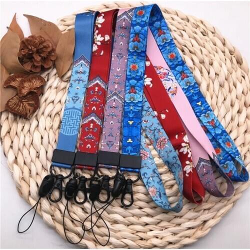 Folk-custom Neck Strap Lanyards for keys ID Card Gym Mobile Phone Straps colorful DIY Hang Rope office Work tag lanyard keycord