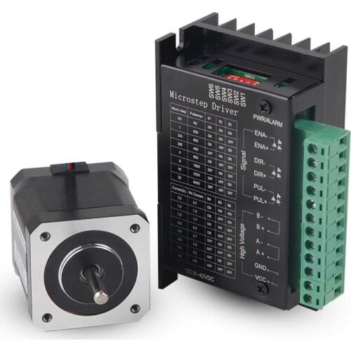 Nema17 cnc Stepper Motor 42BYG34 1.5A Drive 0.28Nm TB6600 for DIY milling machine 3D printer router machine repair parts