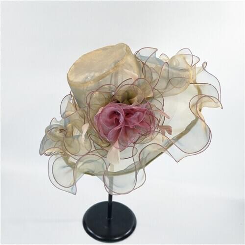 Fascinating Elegant Bowler Womens Church Bridal Tea Party Wedding Hat Ladies Female Fedoras Solid Color Fashion Outdoor Cap