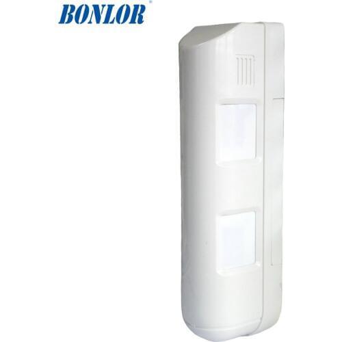 Security home alarm wall defense curtain PIR motion detector 4 infrared sensor anti theft outdoor use per side 12m NC NO signal
