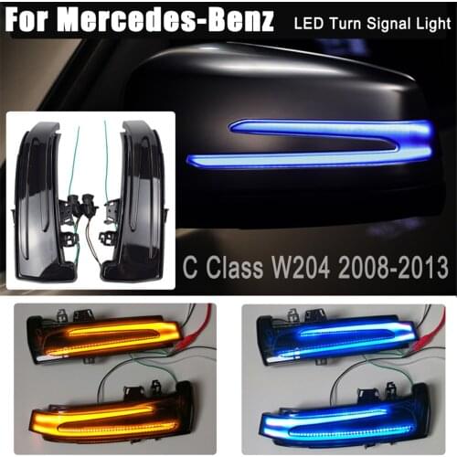 LED Dynamic Side Turn Signal Light Blinker Side Wing Mirror Indicator Lamp for Mercedes Benz A B C E S Class CLA CLS GLK W176