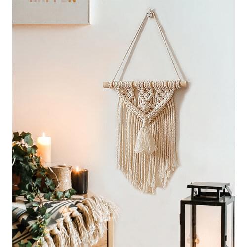 Bohemian Woven Tapestry Cotton Handmade Wall Tapestry Macrame Tapestries Wall Art Wall Decor Nursery Decor Kids Room Decoration