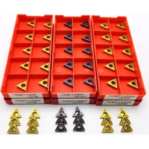 Carbide TCMT110204 VP15TF TCMT110204 UE6020 External turning tool CNC turning insert TCMT 110204 cutting tool