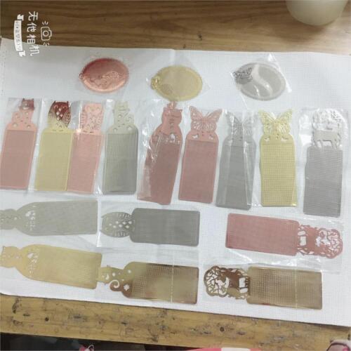 Birds DIY Craft Stich Cross Stitch Bookmark Metal Silver Golden Needlework Embroidery Crafts Counted Cross-Stitching