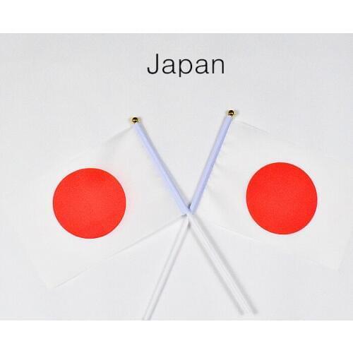 Japan flag Banner 14*21cm hand waving National flag Home Decoration flag banner