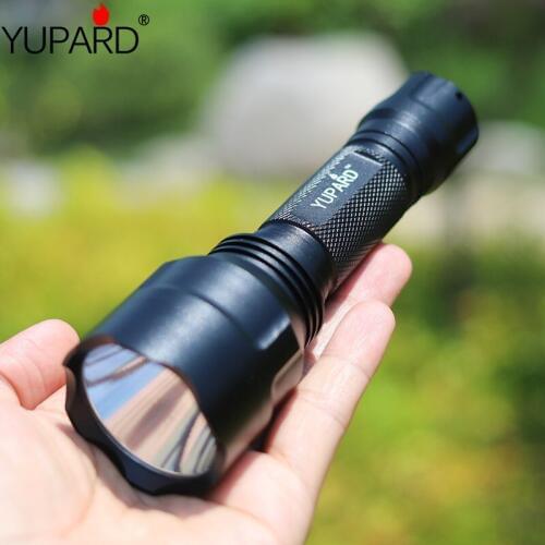 YUPARD high power C8 XML T6 5-Mode bright LED Flashlight Torch light 18650 rechargeable battery tactical camping hunting